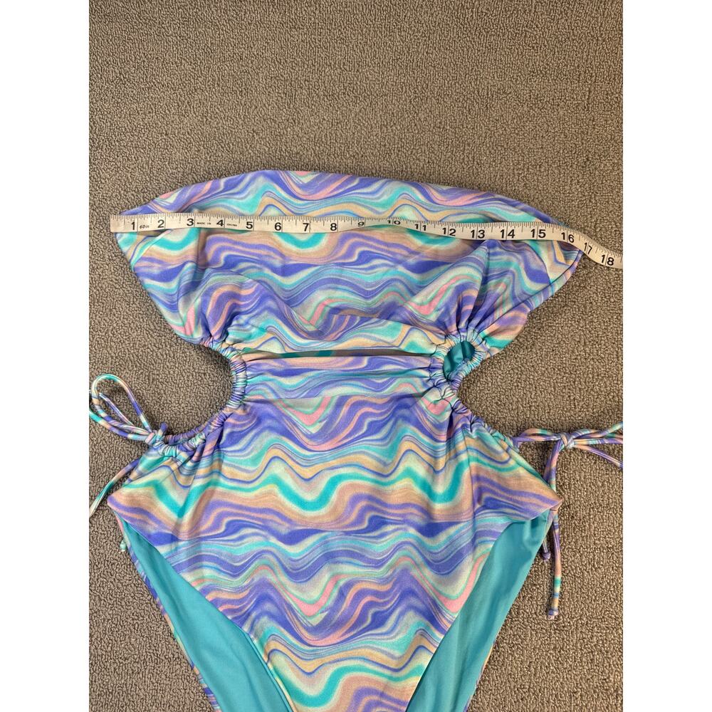 Asos Multicolor Wave Pattern One Piece Swimsuit - image 6